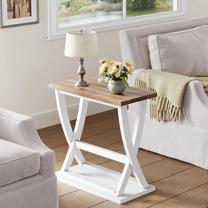 ChooChoo Farmhouse End Table, Narrow Side Table - Image 4
