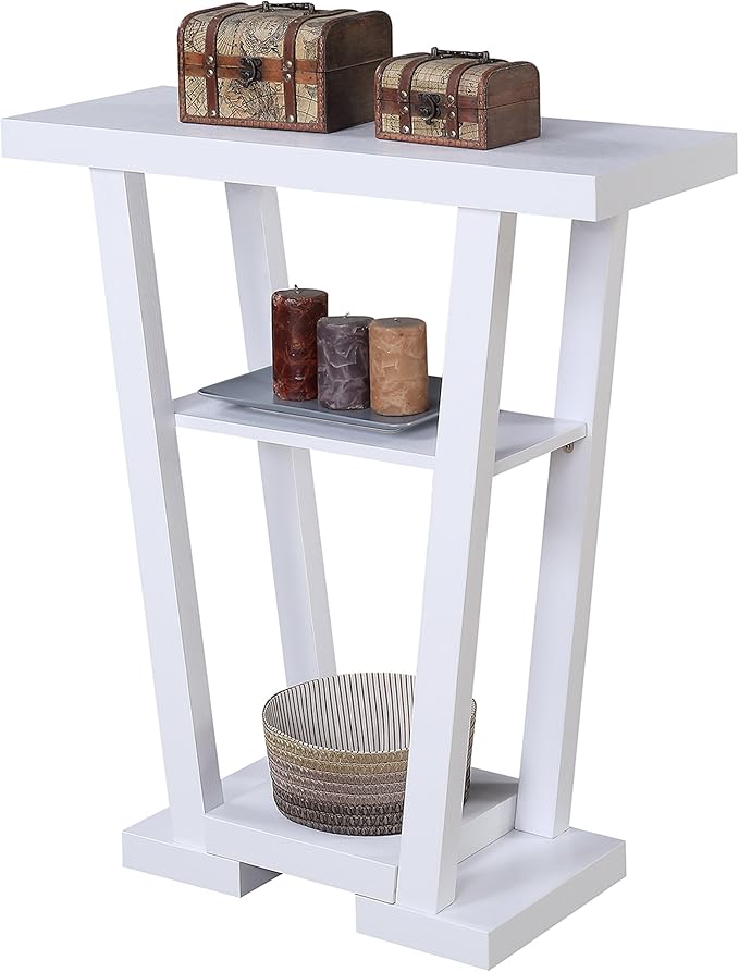 Convenience Concepts Newport V Console Modern Sofa Storage Shelves, Narrow - Image 5