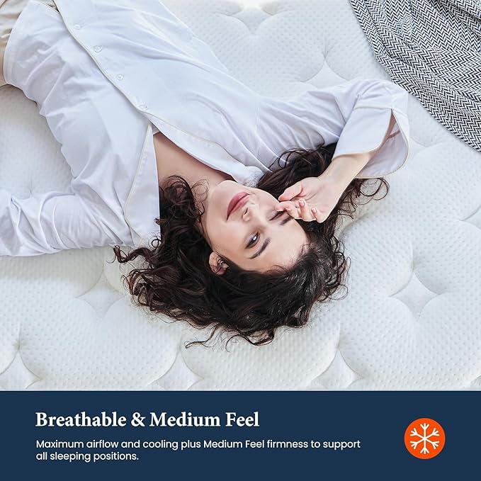 Coolvie Twin Mattress 14 Inch, Hybrid Twin Bed Mattress in a Box, 4 Layer - Image 4