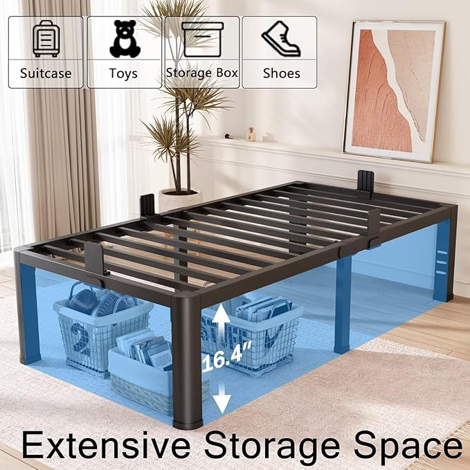 FUIOBYVV 18 Inch Twin XL Bed Frame - Image 5