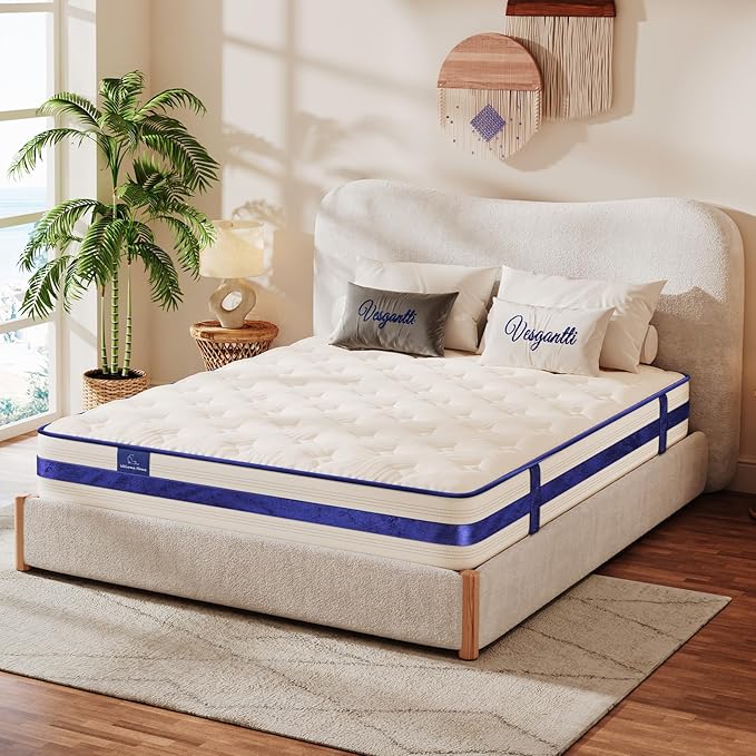 Vesgantti Full Size Mattress, 12 Inch Hybrid Innerspring Mattress in a Box - Image 2