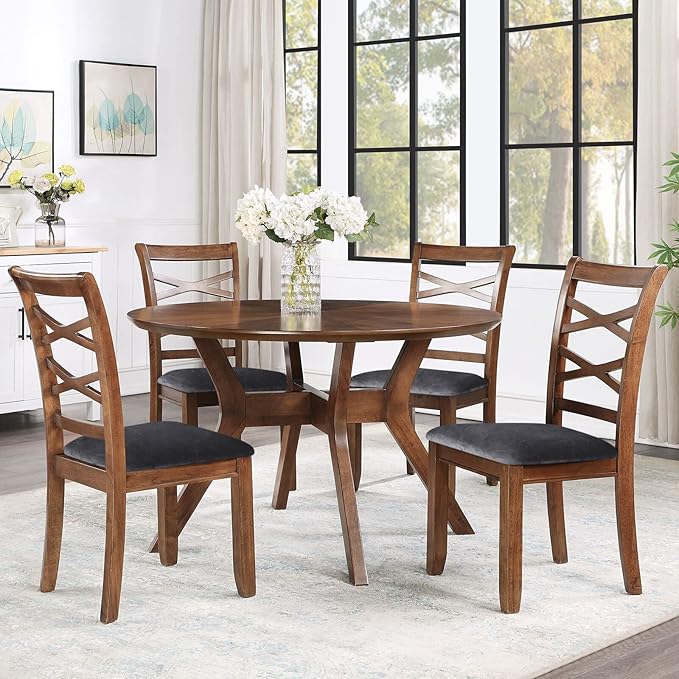 Smiry Velvet Seat Covers for Dining Room Chair Set of 6, Stretch Fit Removable - Image 7