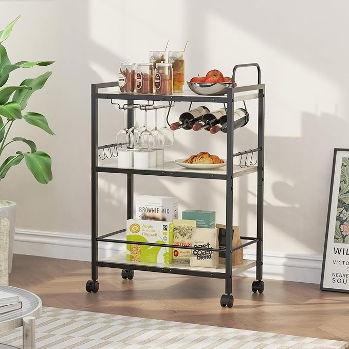 Home Bar Serving Cart, Serving Cart - Image 8