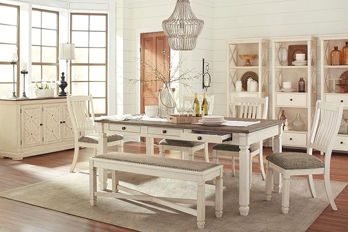 Signature Design by Ashley Bolanburg 20" Upholstered Dining Room Chair - Image 17