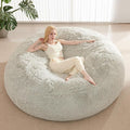 Bean Bag Covers Only, Fluffy Stuffed Beanbag Chair Covers No Filler, Washable by Unknown