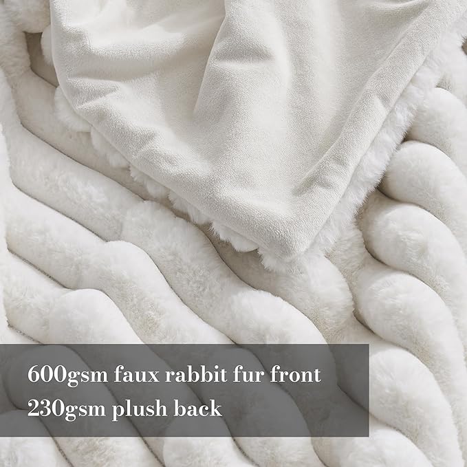 Amélie Home Faux Fur Throw Blanket - Image 3