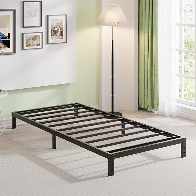 EMODA 10 Inch Twin Bed Frames No Box Spring Needed, Heavy Duty Metal Twin - Image 8