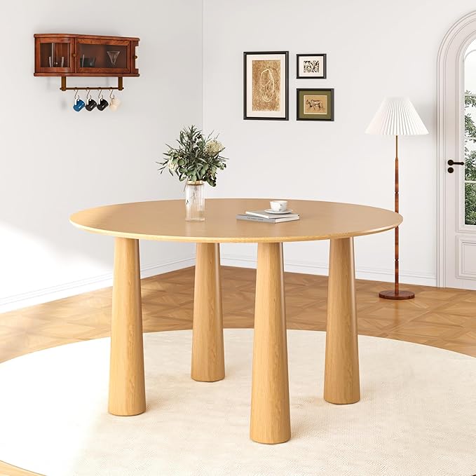 Casaphoria 52" Round Dining Table, Kitchen Table by Casaphoria