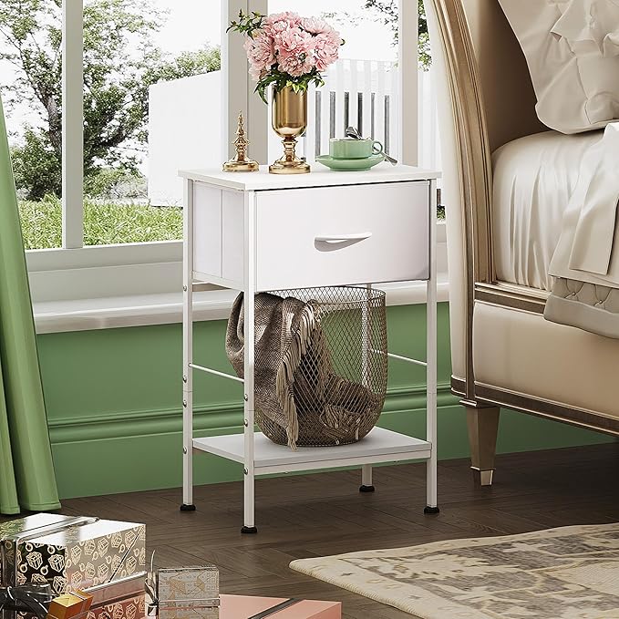 WLIVE Night Stand Set 2, End Tables Dresser - Image 2