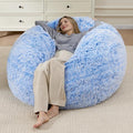 Bean Bag Covers Only, Fluffy Stuffed Beanbag Chair Covers No Filler, Washable by Unknown