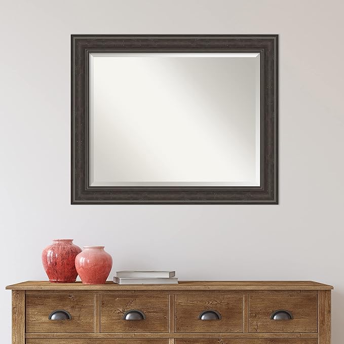 Amanti Art Brown Bathroom Mirror - Image 6
