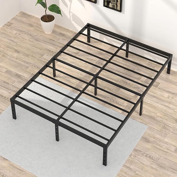 18 Inch California King Bed Frames No Box Spring Need, Platform Cal King Bed - Image 4