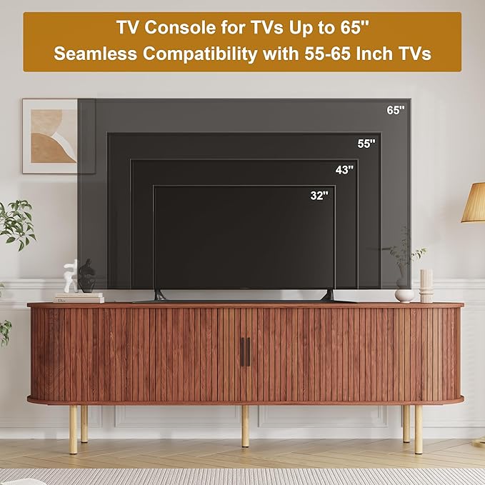 70.1" TV Stand, Modern TV Console Table - Image 8