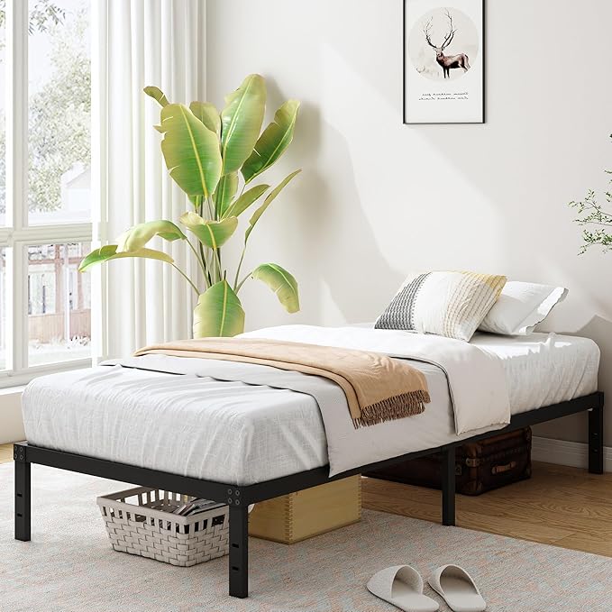 10 Inch Twin Bed Frames, Platform Metal Bed Frame Twin Size Heavy Duty Steel - Image 6