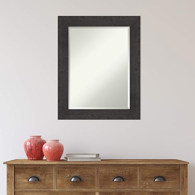 Amanti Art Brown Bathroom Mirror - Image 6