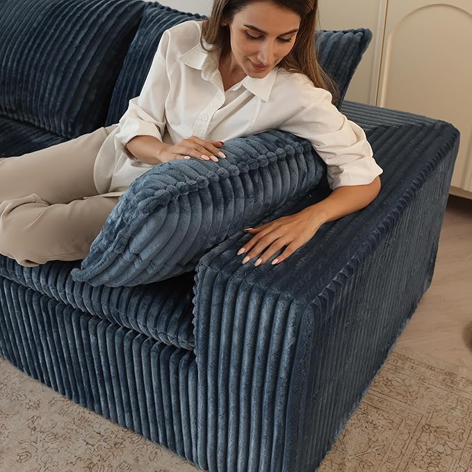 118.2" L Shaped Modular Sectional Cloud Couch - Image 8