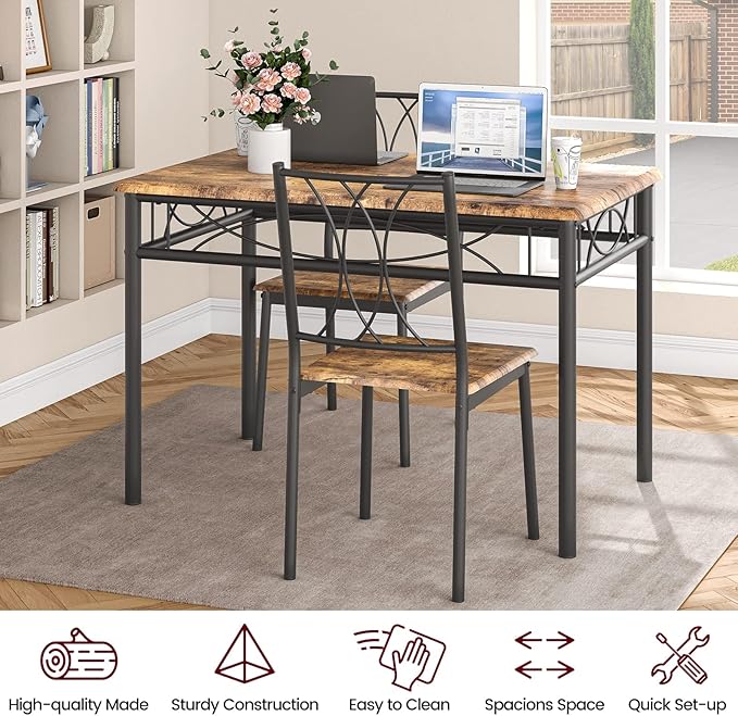 CABIHOME Dining Table Set for 4, Kitchen Table Set - Image 7