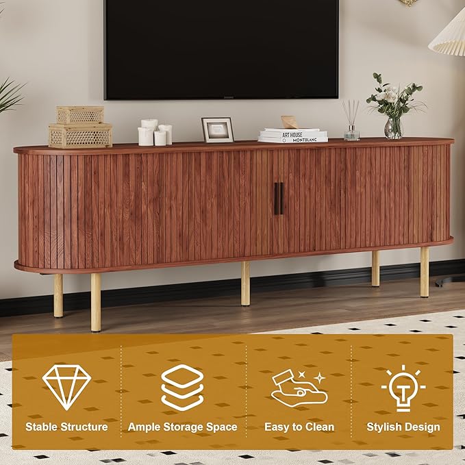 70.1" TV Stand, Modern TV Console Table - Image 7