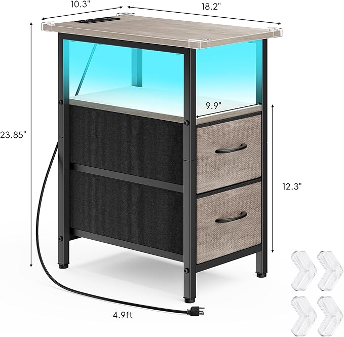 Vagusicc Set of 2 Nightstand - Image 3