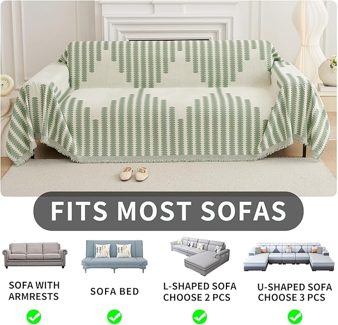 HAOMAIJIA Boho Sofa Covers Couch Covers - Image 5