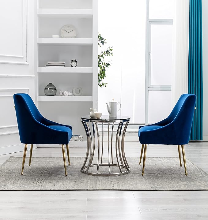Velvet Dining Chairs, Furniture Collection Modern Contemporary Upholstered - Image 7
