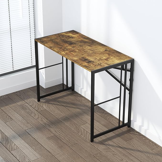 35 inch Small Folding Computer Desk, Writing Gaming Computer Desk - Image 6