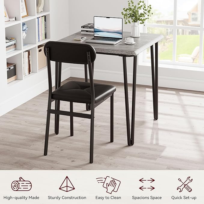 GarveeHome Dining Table Set for 2, Kitchen Table - Image 4