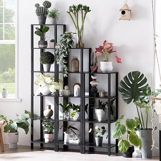 54in Tall Bookshelf 5-Tier Small Narrow Bookcase, Skinny Book Shelf - Image 5