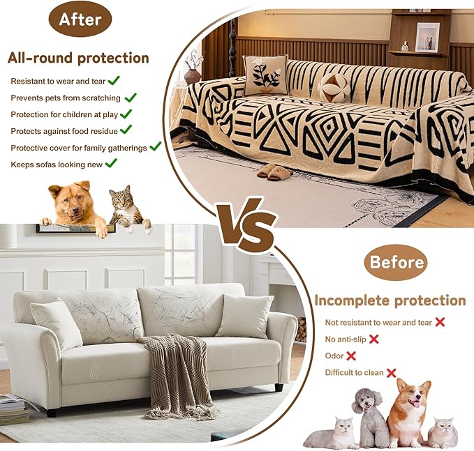 HANDONTIME Boho Sofa Covers for Dogs - Image 6