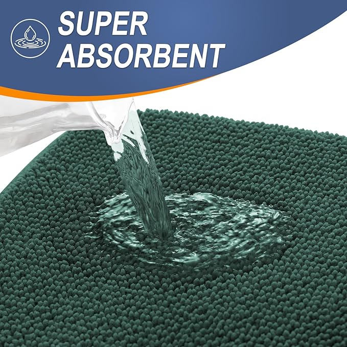 OLANLY Thick Memory Foam Bath Mat Rug 36x24, Extra Soft Absorbent Bathroom Rug - Image 3