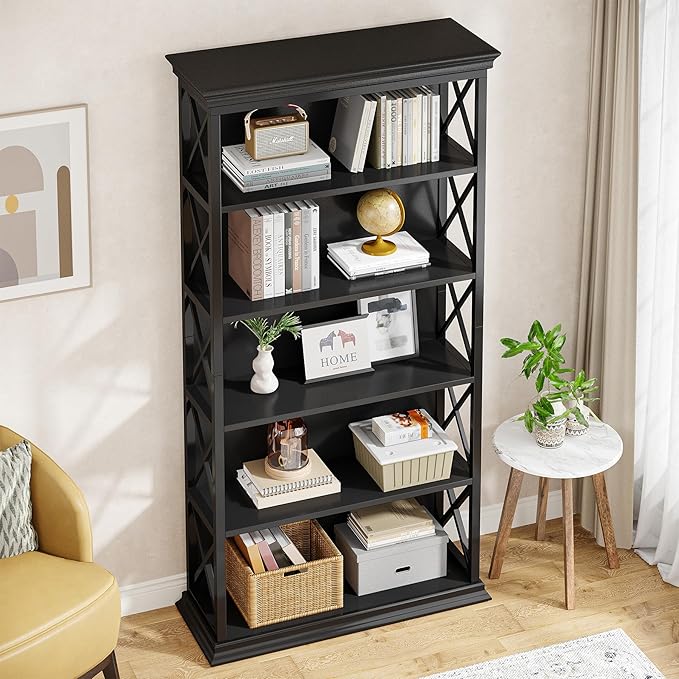 Tribesigns 6-Tier Bookcase, 71 Inches Industrial Bookshelves and Bookcases - Image 7