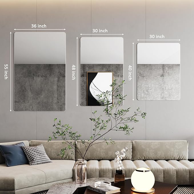 36x55 Large Bathroom Mirror, Wall Mirrors - Image 3