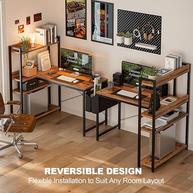 47 Inch L Shaped Computer Desk - Image 4
