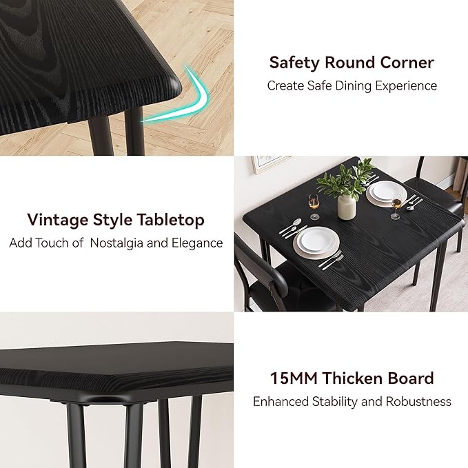 IDEALHOUSE Dining Table Set for 4, Kitchen Table - Image 5