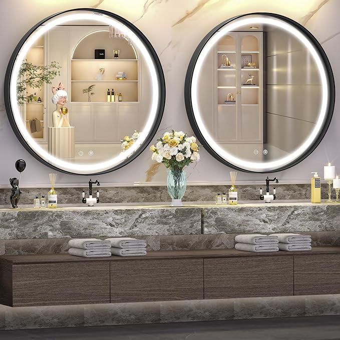 Hasipu 24 Round LED Mirror for Bathroom - Image 3