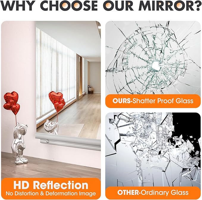 Hasipu Home Gym Mirror 48" L x 24" W - Image 8