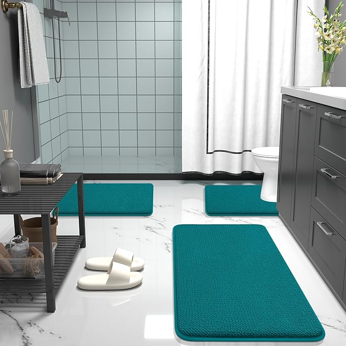 OLANLY Thick Memory Foam Bath Mat Rug 30x20, Extra Soft Absorbent Bathroom Rug - Image 7