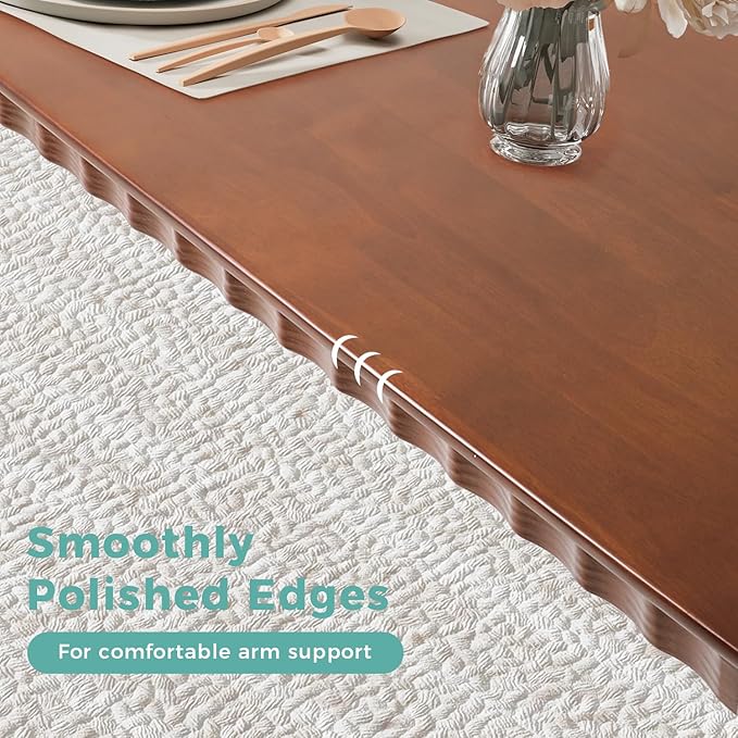 70.8 Inch Solid Wood Dining Table - Image 6