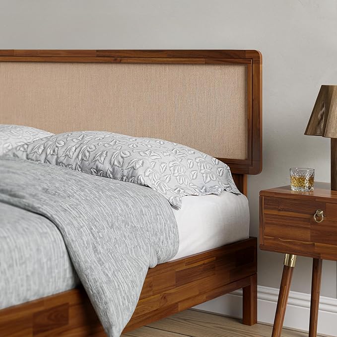 Nipe Platform Bed Frame with Headboard Size King - Image 4