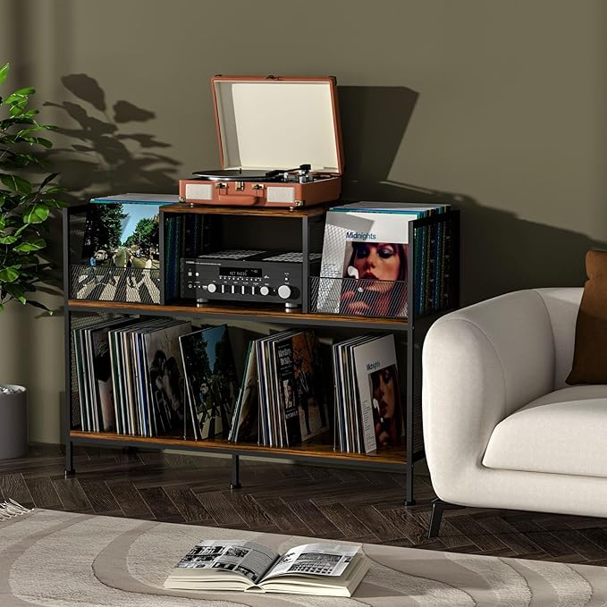 Large Vintage Record Player Table - Image 2