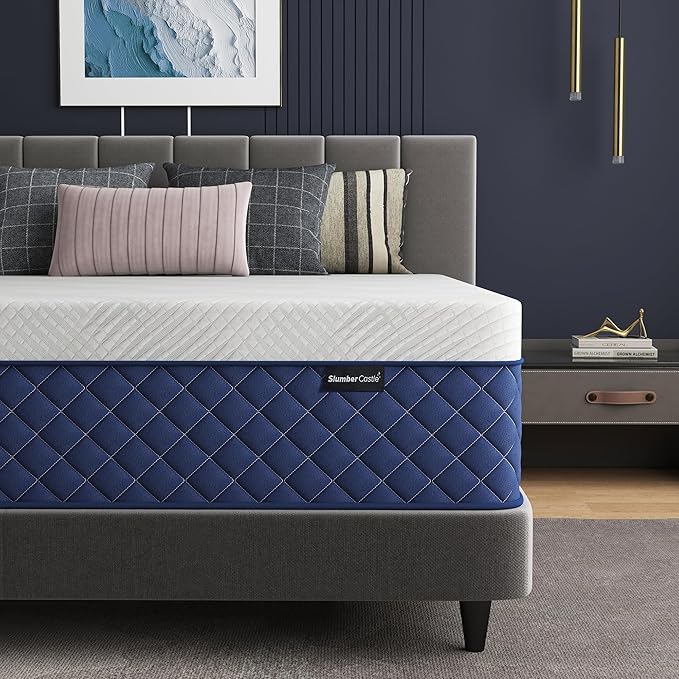 Full Mattresses, 10 Inch Hybrid Full Mattress in a Box, Memory Foam and by YourCastleofComfort