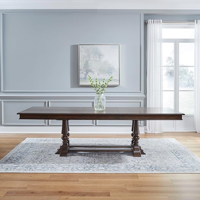 Liberty Furniture Arden Road 5 Piece Dining Trestle Table Set - Image 2