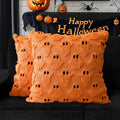 4TH Emotion Halloween Ghost Decorative Pillow Covers 16x16 Set of 2 by 4THEmotion