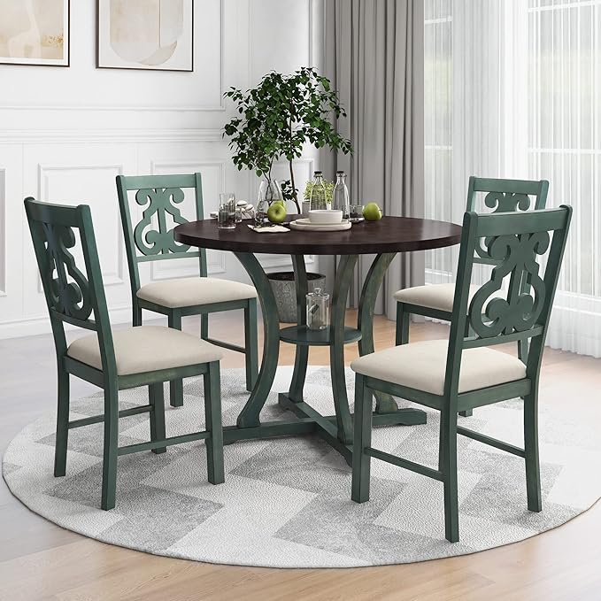 5-Piece Round Dining Table - Image 2