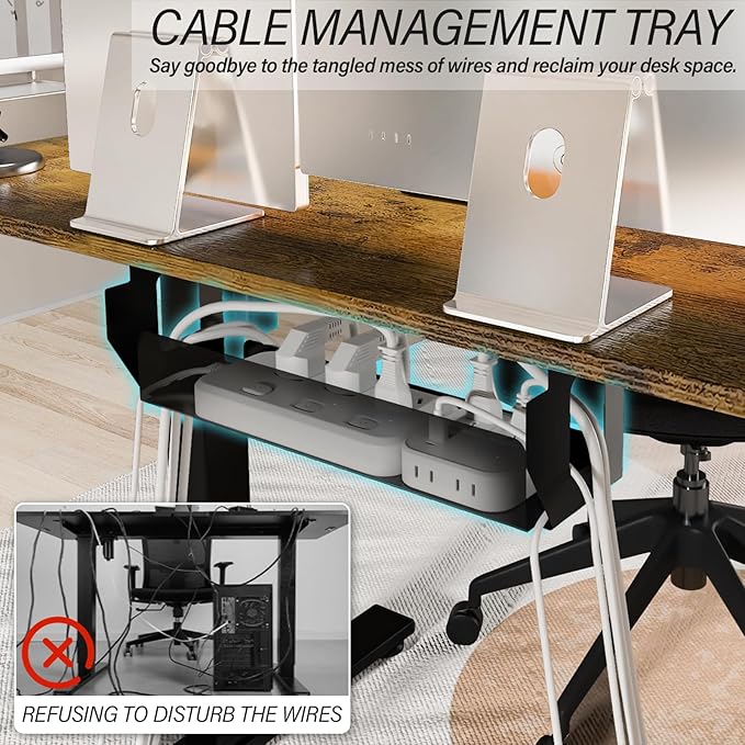 Kingant Standing Desk Height Adjustable Electric Stand Up Desks - Image 4