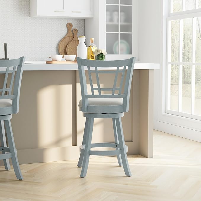Hillsdale Fairfox 24.5" Wood Swivel Counter Height Stool - Image 13