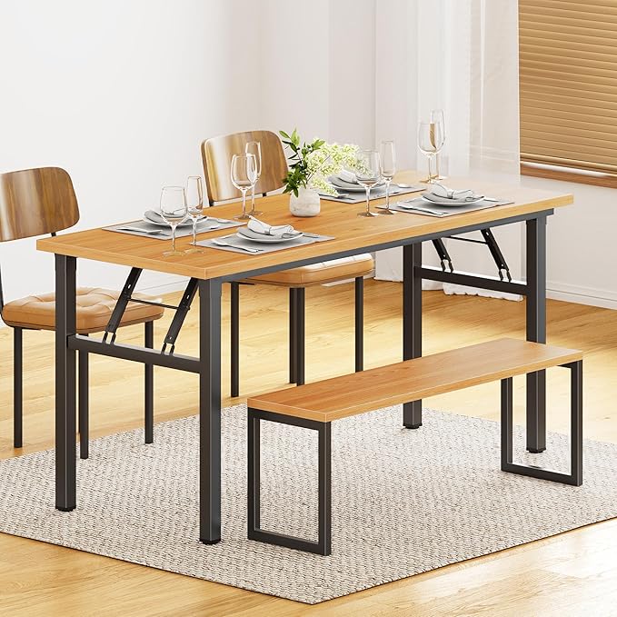 DlandHome Computer Desk 62 inches Office Desk Computer Table Study Writing Desk - Image 8