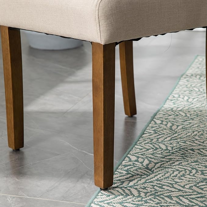Stylish Upholstered Parsons Dining Chair Kitchen - Image 9
