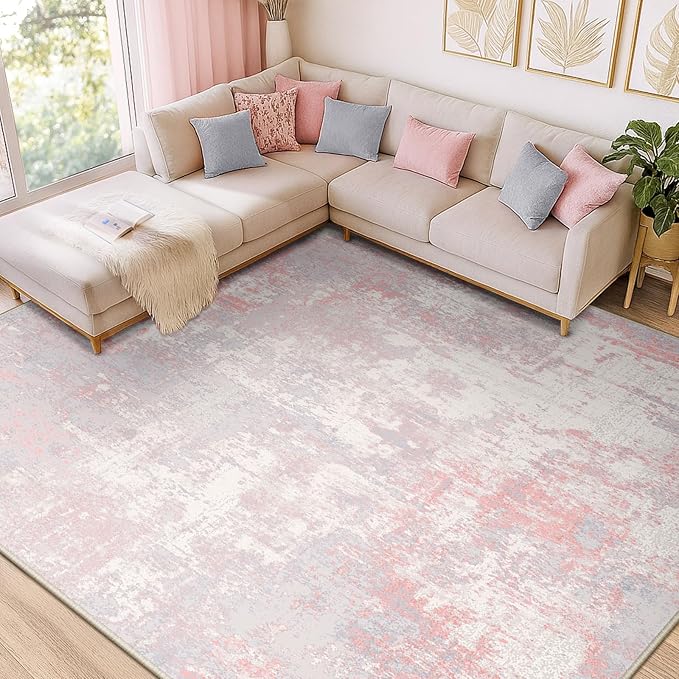 Washable Area Rugs 2'x3' Non-Slip Modern Abstract Soft - Image 7