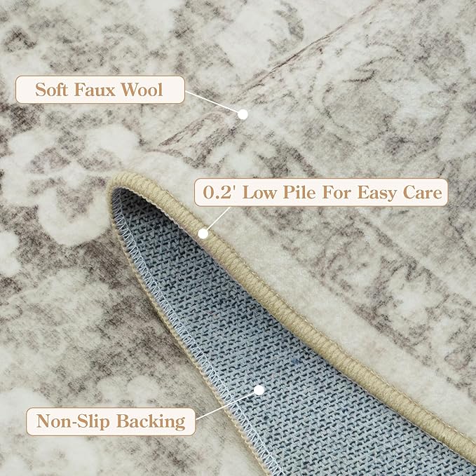 LIVEBOX Washable Area Rug 8x10 Rugs - Image 5